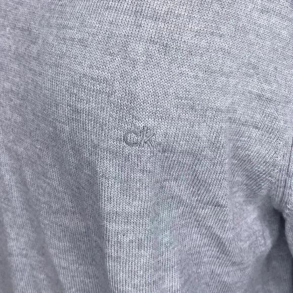 Calvin Klein NWT New Extra Fine Merino Wool Heroic Gray Men's Size Medium - Picture 3 of 8